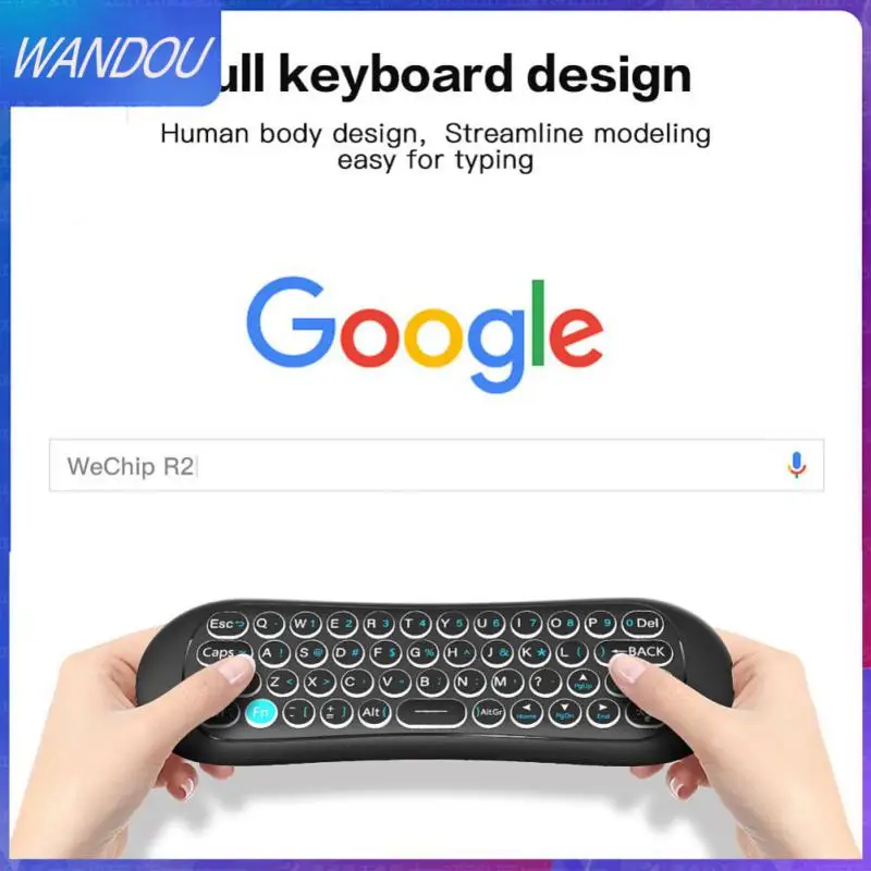 

Backlight Remote Control Keyboard Motion Sense 300mah Touchpad Voice Assistant Wireless Air Mouse For Android TV Box