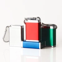 fashion portable mini ashtray with lid keychain pocket travel ashtray cigarette metal bottle storage package
