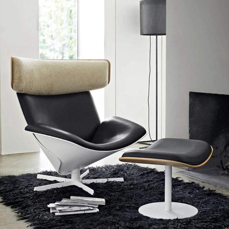 

Fiberglass Zongzi Chair Nordic Creative Designer Single Swivel Chair Villa Balcony Leisure Negotiation Reception Recliner