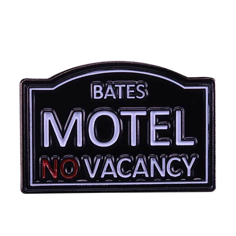 BATES MOTEL нет свободного места металлический значок с последовательным убийцей из фильма ужасов