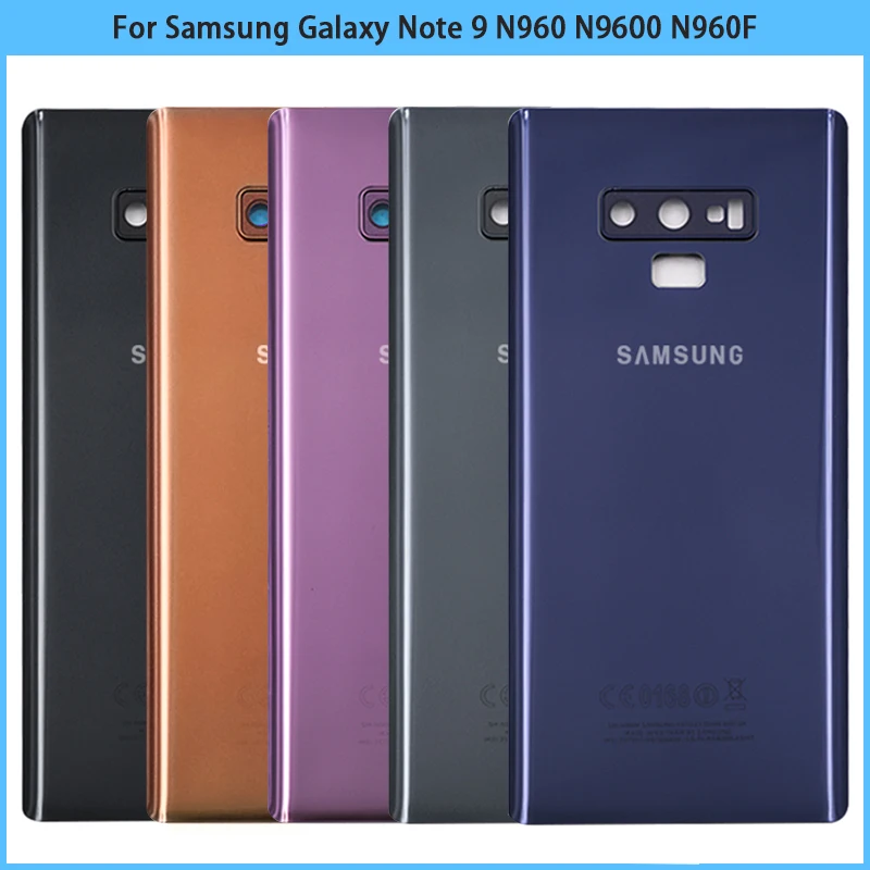 

For Samsung Galaxy Note 9 N960 N9600 N960F Battery Back Cover Rear Door 3D Glass Panel Note9 Note 9 Housing Case Camera Lens