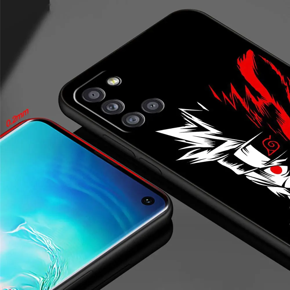 Аниме Чехол Akatsuki Naruto для телефона Samsung Galaxy A51 A52 A50 A71 A72 A21s A10 A70 A30 A31 A20e A20s A10s мягкий