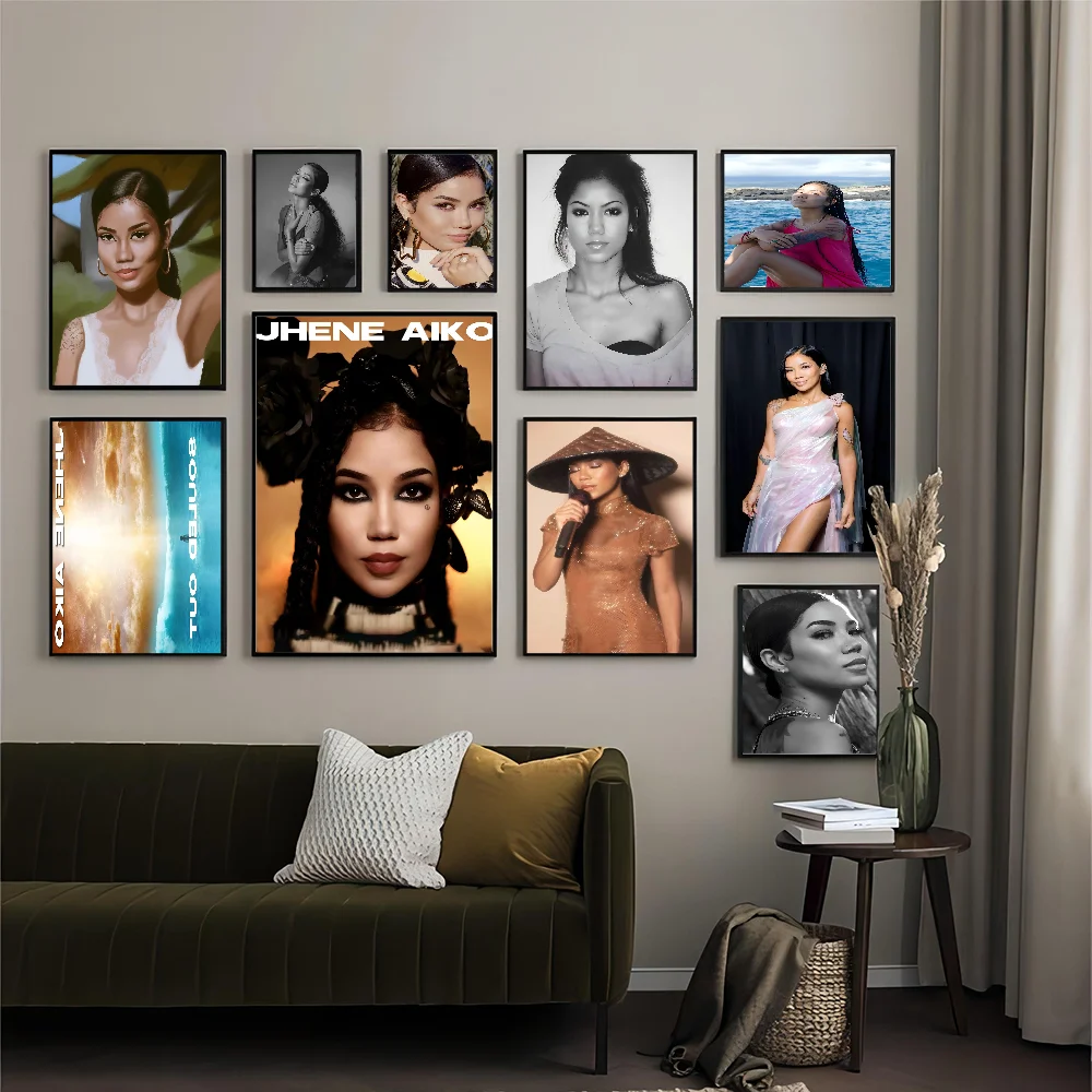 Jhene Aiko Whitepaper Poster HD Quality Wall Art Painting Study Room Decor