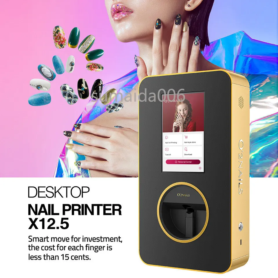 

3D Mobile Printer Desktop Nail Printer X12.5 Wall Hanging O2nails