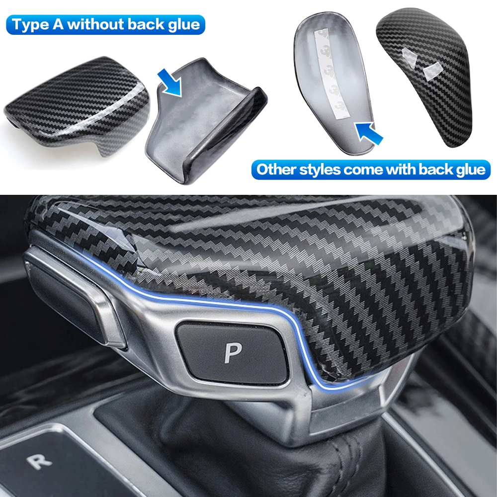 1X чехол для рычага переключения передач Trim автомобильные аксессуары AUDI A4 B8 B9 A5 A6 C5