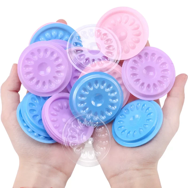 

NEW2023 Glue Gasket Eyelash glue holder Adhesive Pallet Eyelash Extension glue pads stand on eyelash plastic makeup tools