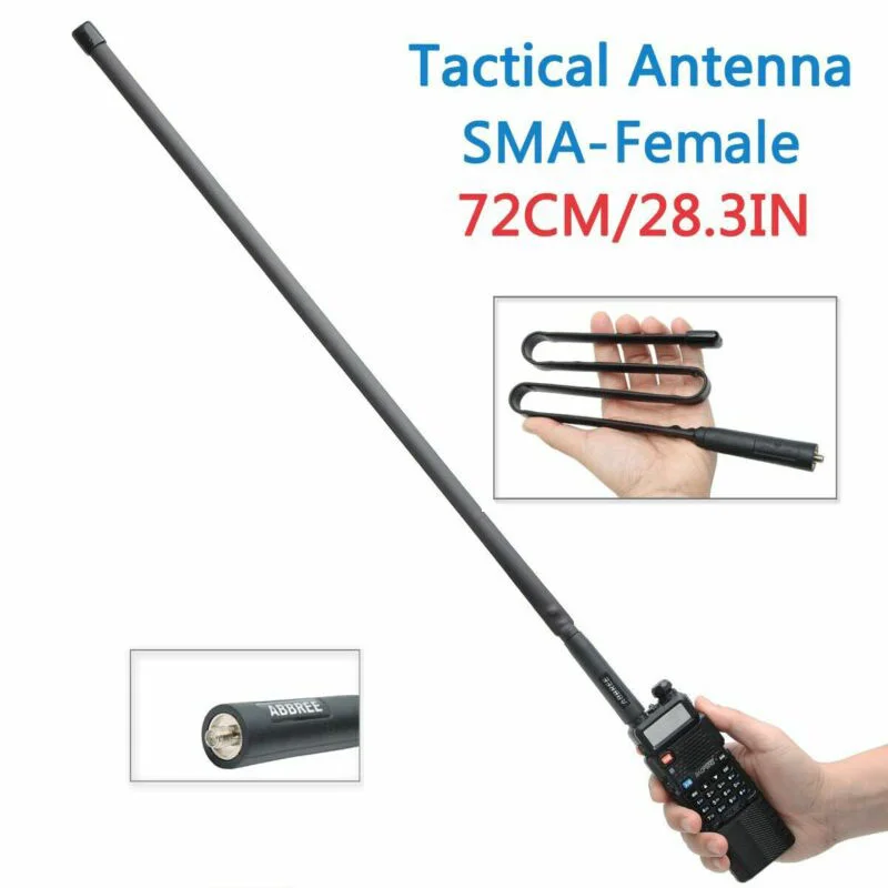 SMA-Female Updated CS Soft Antenna 72cm For BF-888S UV-5R UV-82 Radio For Quansheng TG-UV2 Plus For Abbree AR-819