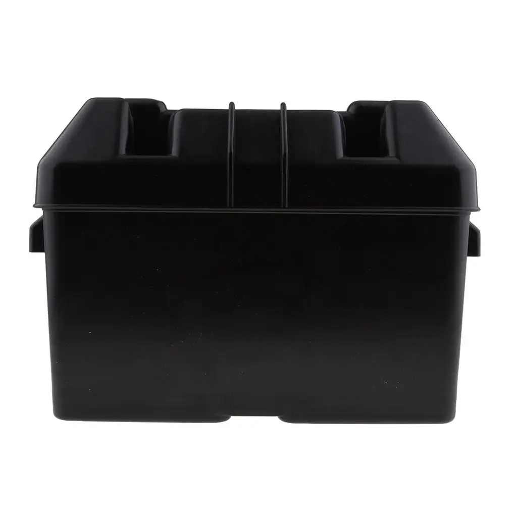 

Car RV Boat Marine Battery Box USB Car Charger Power Guard with Strap