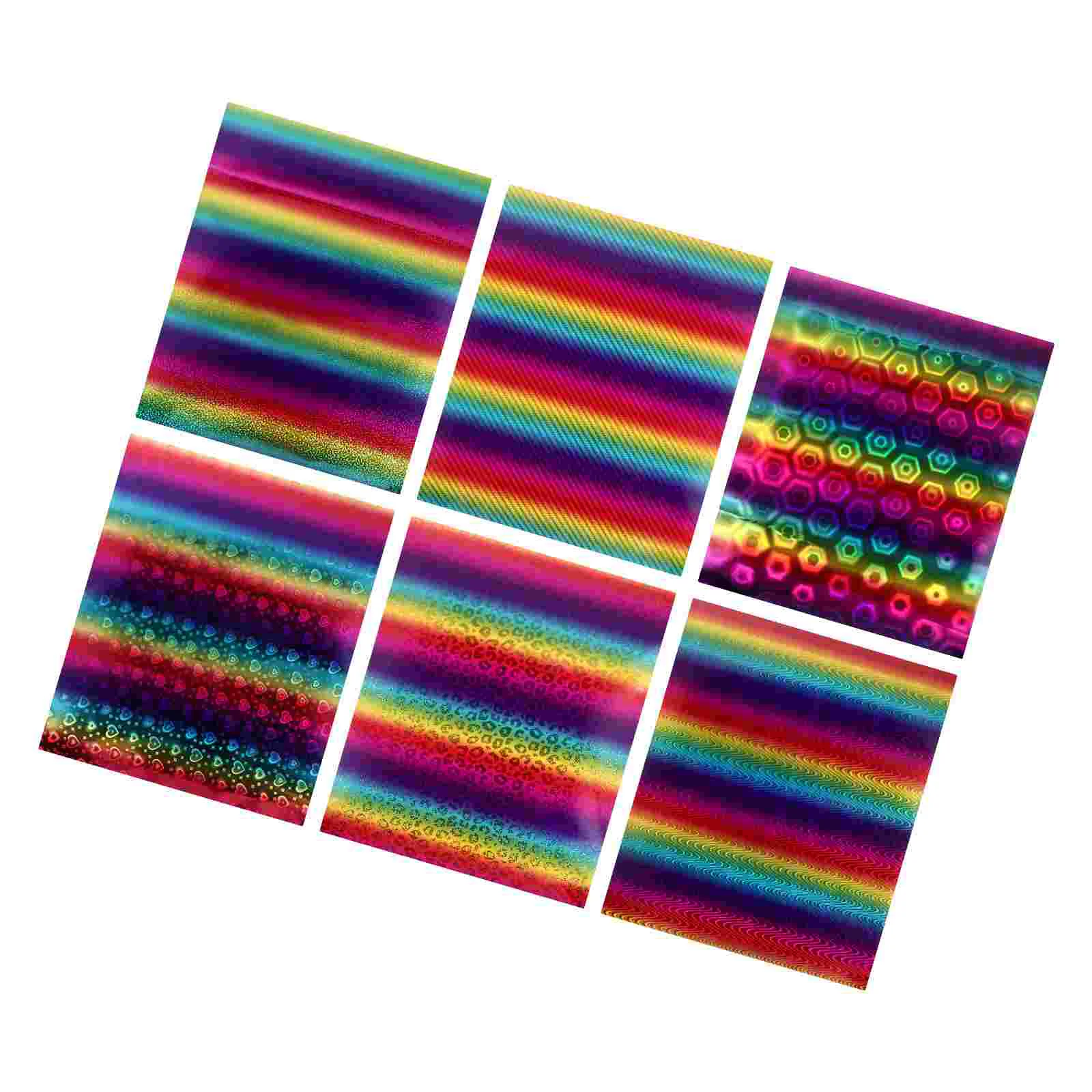 

6 Sheets of Home Lettering Stickers Rainbow DIY Vinyl Multi-purpose Decals