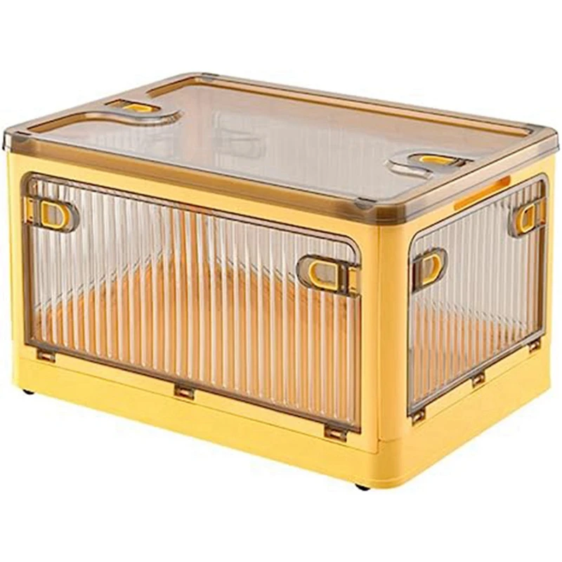 

Folding Storage Box With Lid And Latch Storage Box Clear Stackable Storage Bins With Wheels Storage Boxes For Organizing Clothes