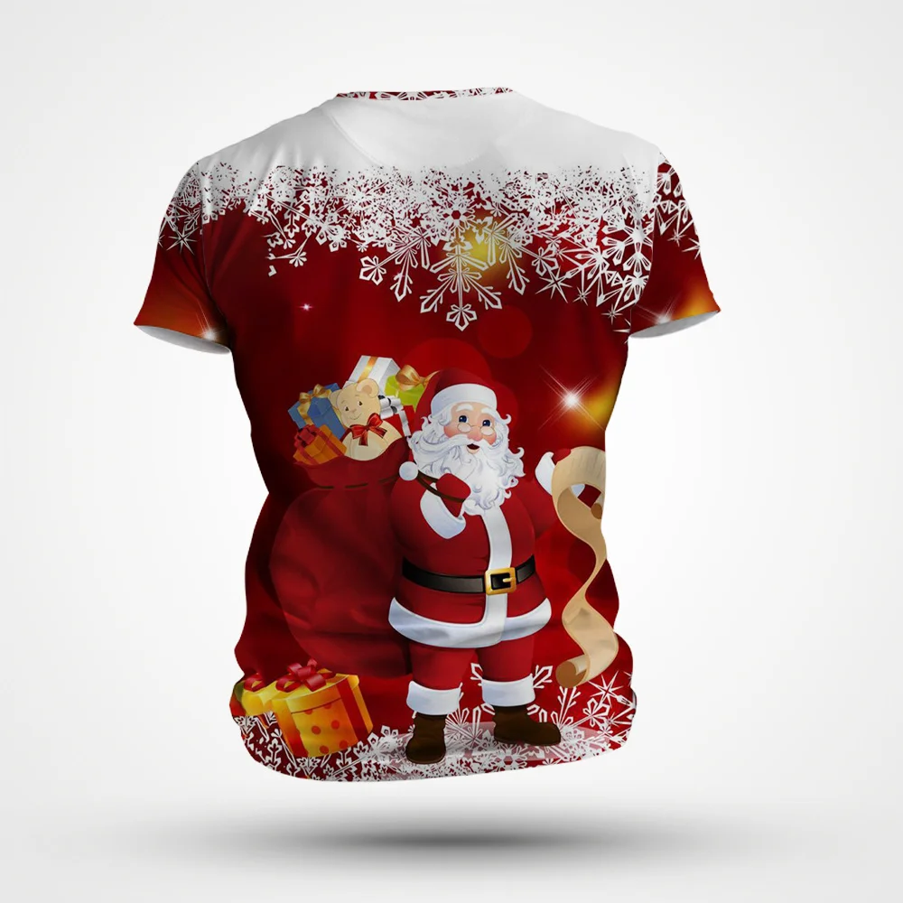 

2023 New Summer Men O Collar Short Sleeve 3d Printed Children's T-Shirt New Year Christmas Festive Trend Fun Plus Size Top