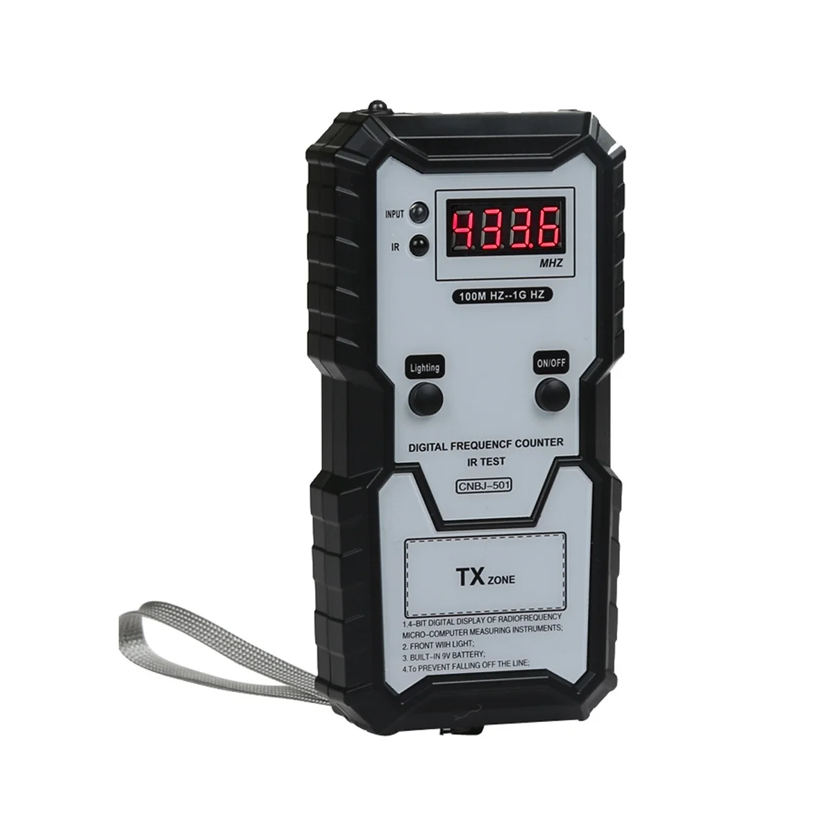 

Car Infrared Frequency Tester 100M-1GHZ 4-Bit Digital Electronic IR Frequence Counter Tester with Illumination
