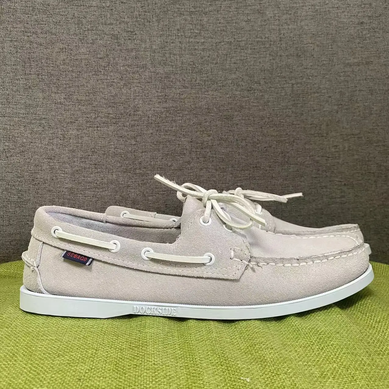 Sebago Men Homme Authentic Docksides Shoes - Premium Leather Moc Toe Lace Up Boat AA15