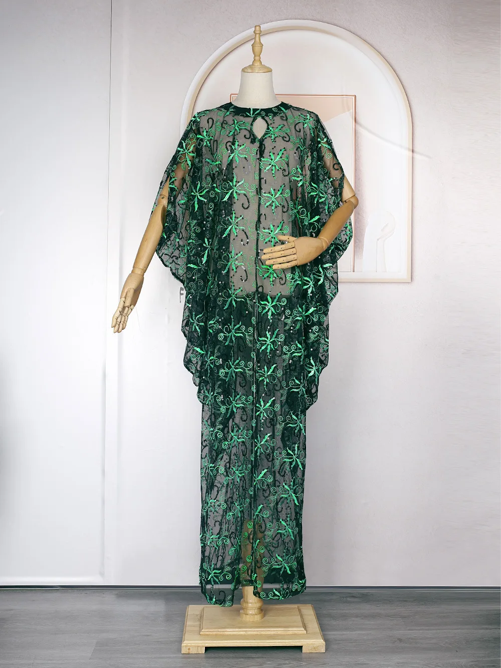 Plus Size Dress Women's Chiffon Lace Long Dress Robe New Summer Loose Casual  Casual For Fat Women 5xl African Female Maxi Dress