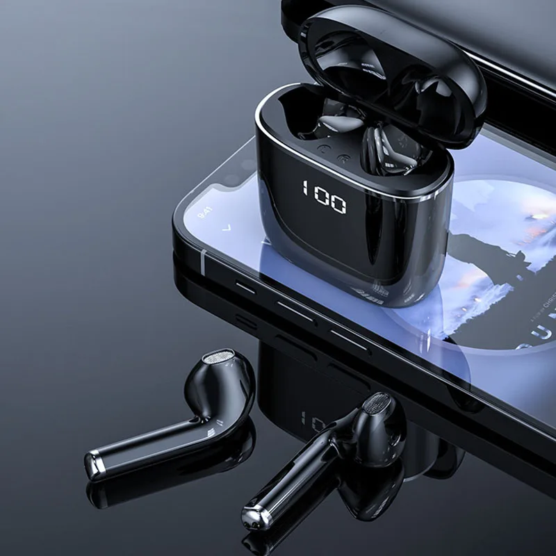 new j05 tws bluetooth earphone sports wireless headphones stereo earbuds hifi music with mic for android ios smartphone free global shipping