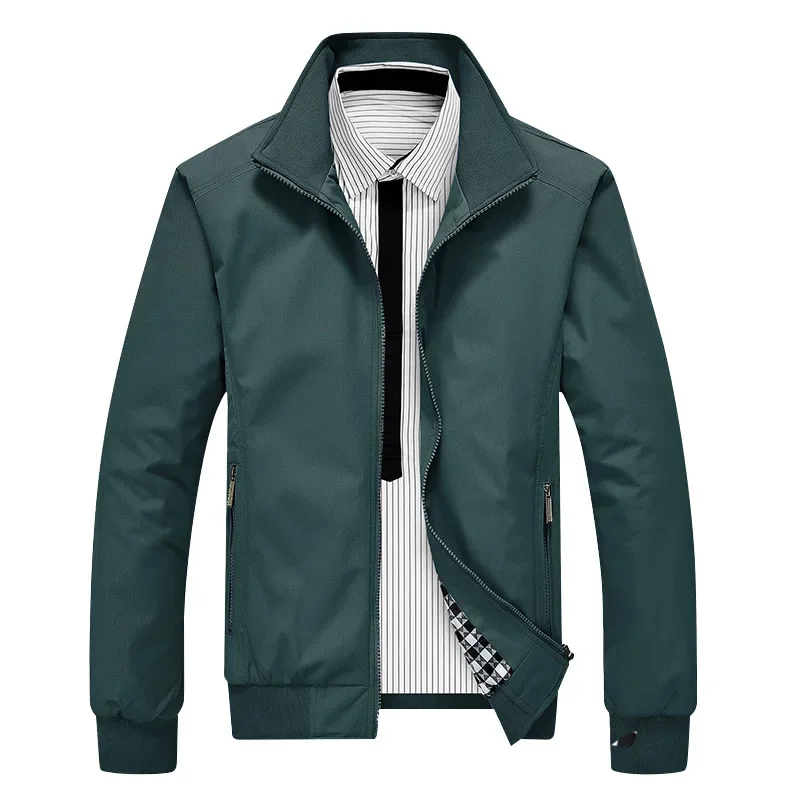 Куртка мужская Тонкая Повседневная модная ветровка в Корейском стиле большие