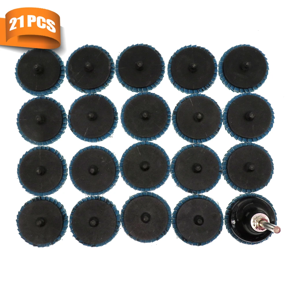 

Диск шлифовальный 2-дюймовый, Зернистость 40, 60, 80, 120, 20 шт.