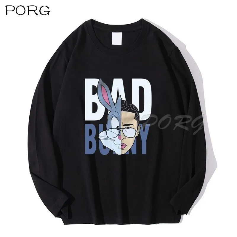 

Bad Bunny 2022 New Fashion T Shirt Hip Hop Streetwear Male T-Shirt Men Rapper Casual Tops 100% Cotton Tee Shirt Man Clothes