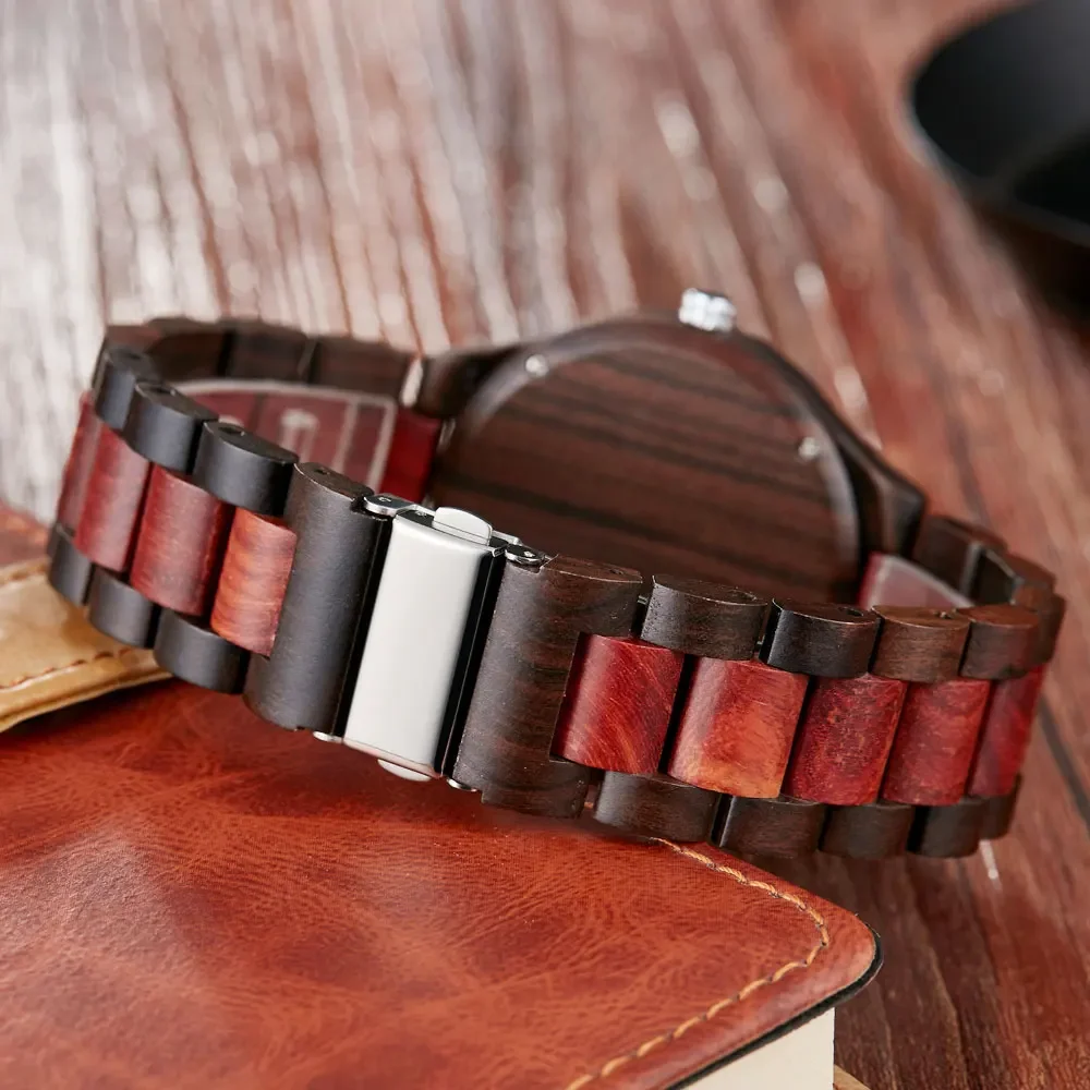 Новые мужские часы Haute Couture с красными деревянными дисками роскошные модные