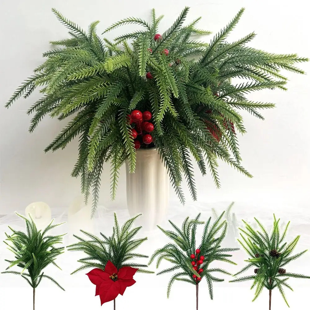 Зеленые искусственные сосновые ветки Norfolk венок сделай сам цветочная композиция