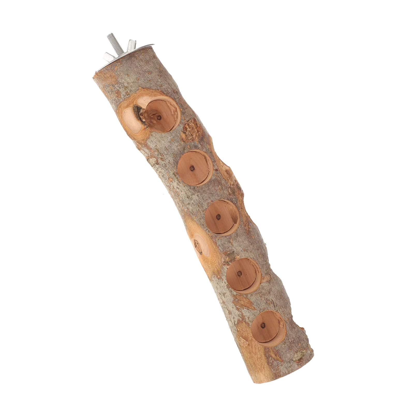 

Parrot Chewing Toy Bird Perches For Parakeets Cage Accessories Wooden Stand Nuts