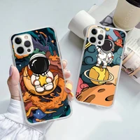 star astronaut cute phone case for iphone 11 12 13 mini pro max 8 7 6 6s plus x 5 se 2020 xr xs case shell