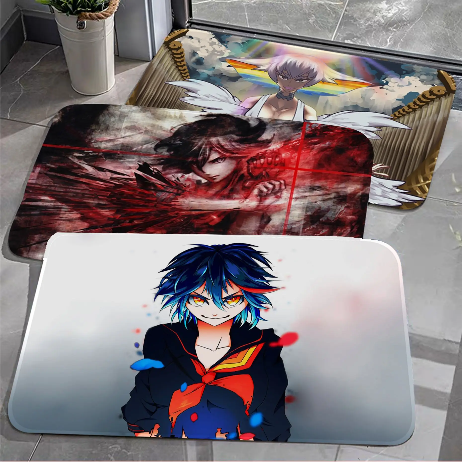 

KILL La KILL Floor Carpet Non-Slip Laundry Room Mat Laundry Decor Balcony Child Living Room Hotel Decor Mat