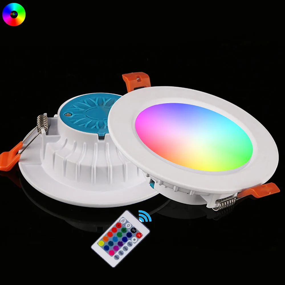 220V IP65 Waterproof LED Downlight RGB Dimmable 5W 7w 9W 12W White Changeable Indoor Kitchen Spot Light Outdoor Ceiling Lamp