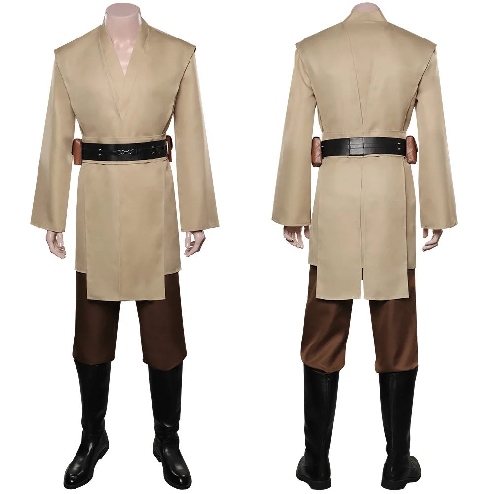 

Wars Tales Of The Jedi Qui Gon jinn Cosplay Costume Outfits Halloween Carnival Suit