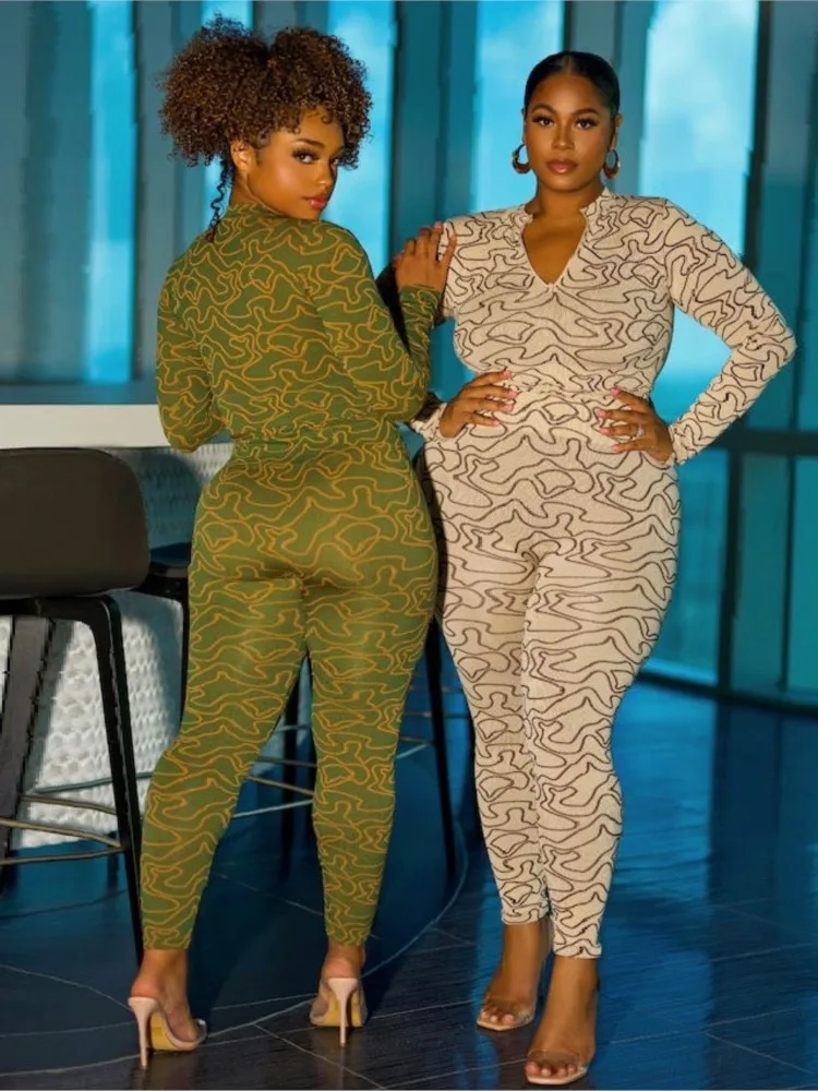 

African Clothes Women 2 Piece Set Traditional Africa Clothing Outfits Autumn New Print Tops And Pants African Suit Matching Set