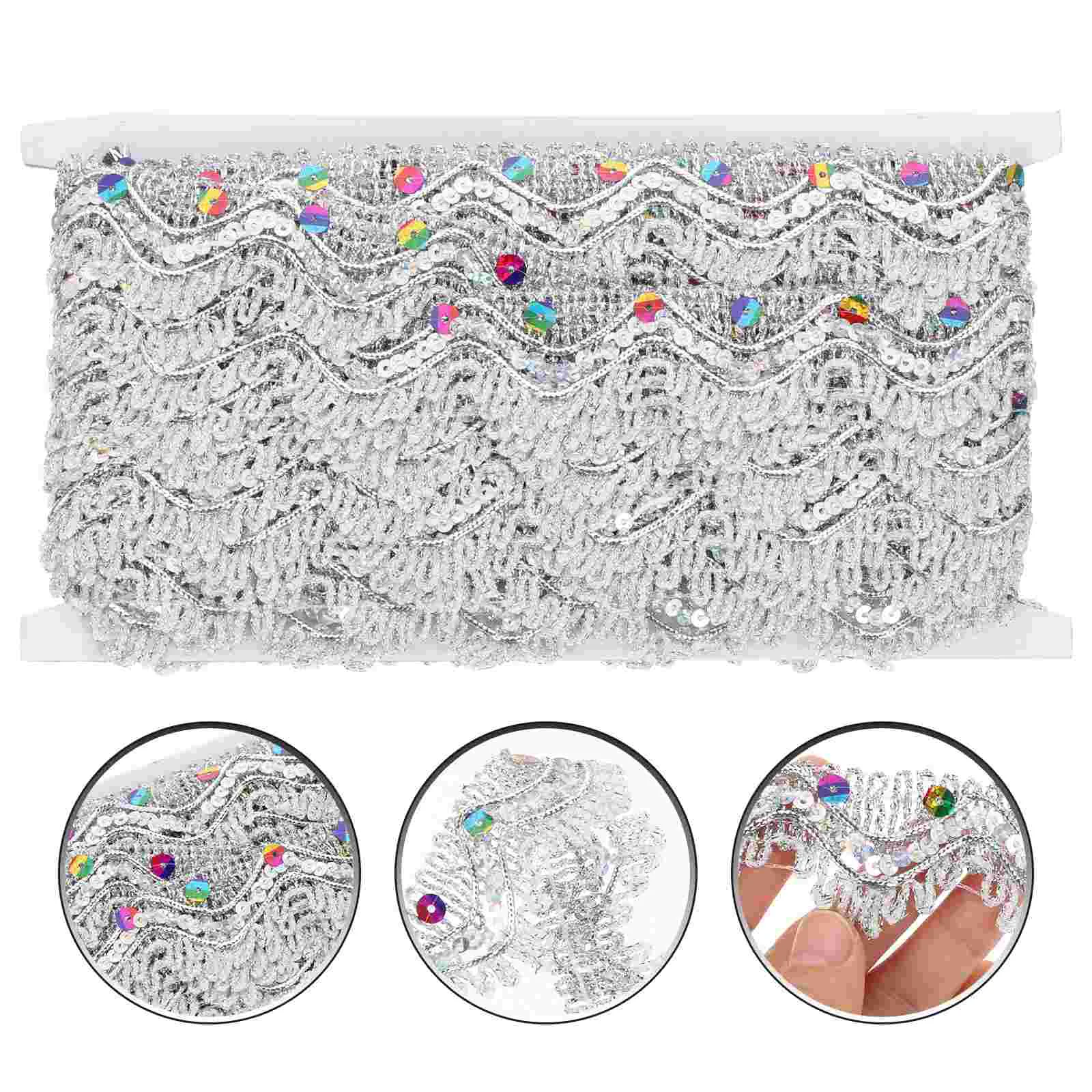 

Trim Ribbon Lace Trims Sewing Fabric Sequin Trimming Sequins Craft Clothing Bow Diy Floral Tassel Fringe Edging Tape Seaming