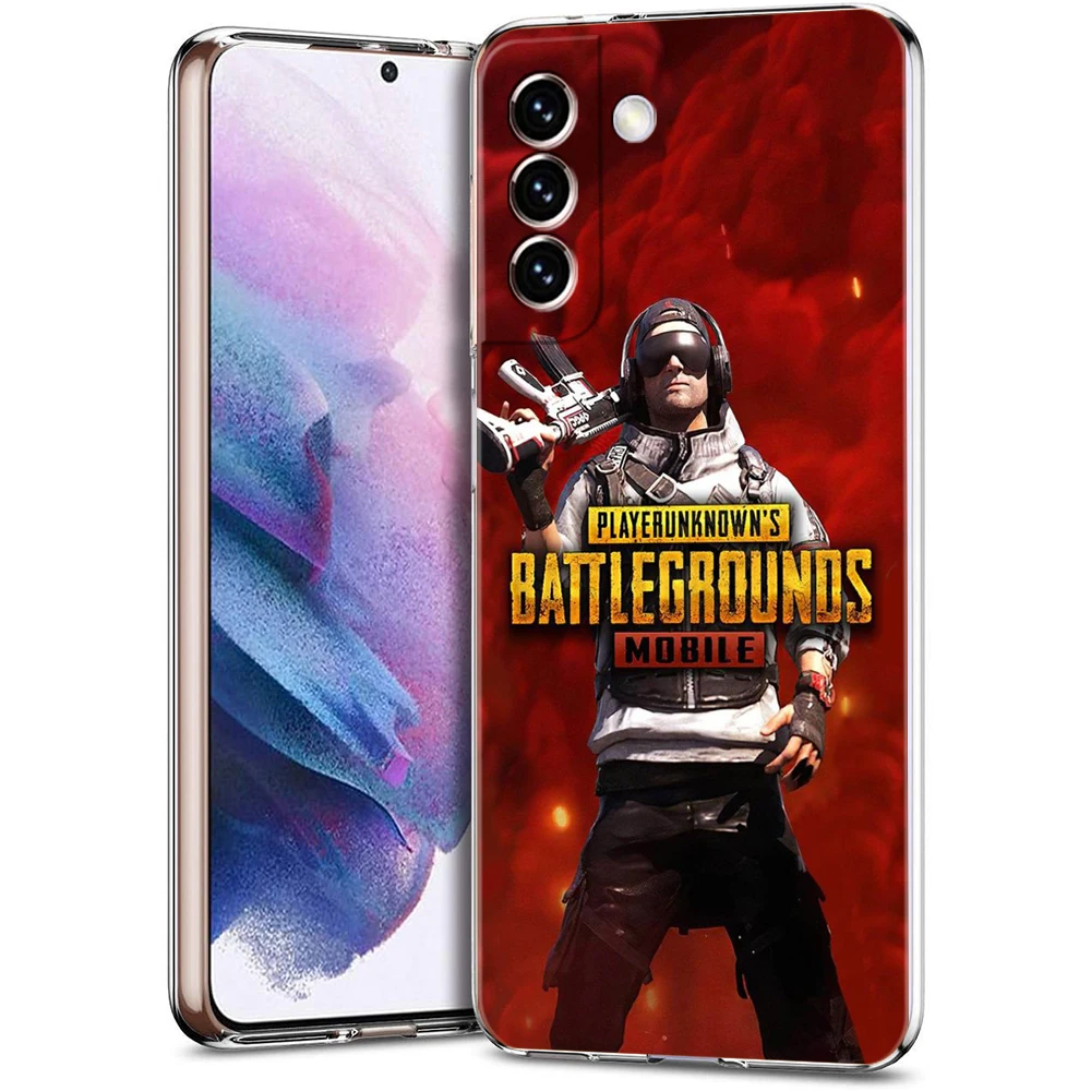 Game PUBG Transparent Cover for Samsung Galaxy S22 S20 S21 FE Note 20 10 Ultra S10 S10E S9 M21 M22 M31 Lite Plus Case Fundas Bag images - 6