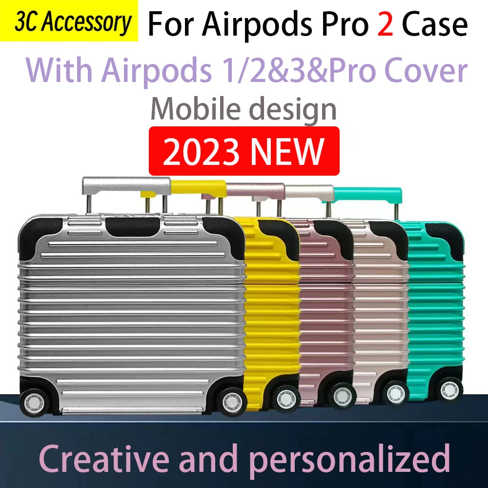 

Luxury New Originality Trunk Design Coque For Airpods Pro 2 Case Wireless Bluetooth Headset Accessories For Airpods 1/2 3 Cover