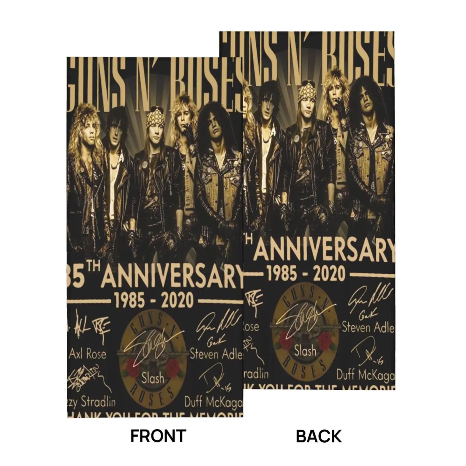 Guns N Roses 35Th Anniversary Members 1791 Men's Balaclava Camouflage Hunting mask Face Mask Fashion Hiking Scarf |