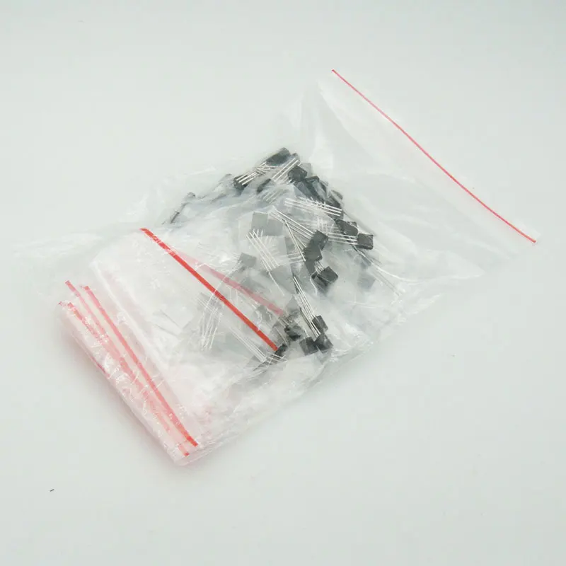 

Transistor Assorted Kit (TO-92) 18kinds*10pcs=180pcs 2N2222 S9013 S9014 S9015 S9018 S8050 S8550 5551 5401 2N3904 2N3906 C1815
