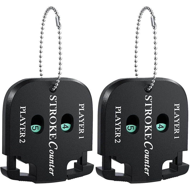 

Top!-Mini Golf Score Shot Stroke Counter Clicker with Key Chain for Golf Game Scorekeeper Portable 2 Digit Sport Scoreboard