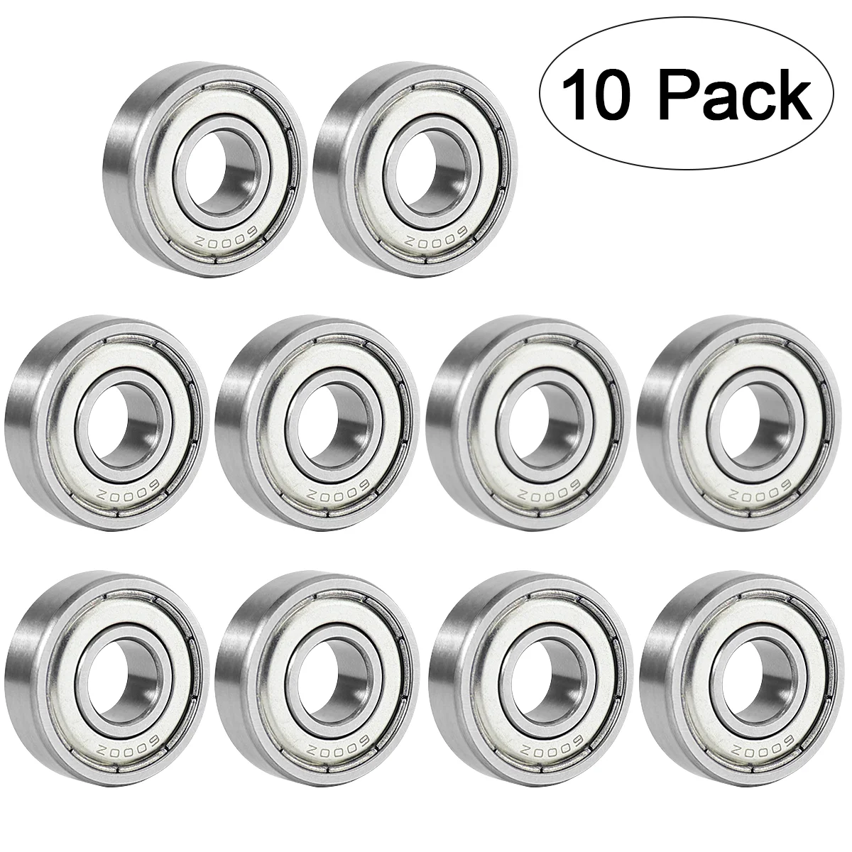 

UEETEK 10 Pcs 6000ZZ Sealed Roller Bearings Radial Ball Bearings