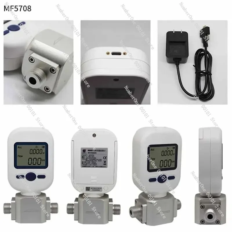 Фото Газовый массовый расходомер MF5706 MF5708 MF5712 0-20 0-100 0-250 л/мин RS485 для воздуха, N2, O2, Ar, CO2 №5