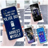 doctor dr who police box mobile pouch covers case for xioami redmi note 10 pro 5g 9 9s 9t max 8 7 6 5 4 pro max jr
