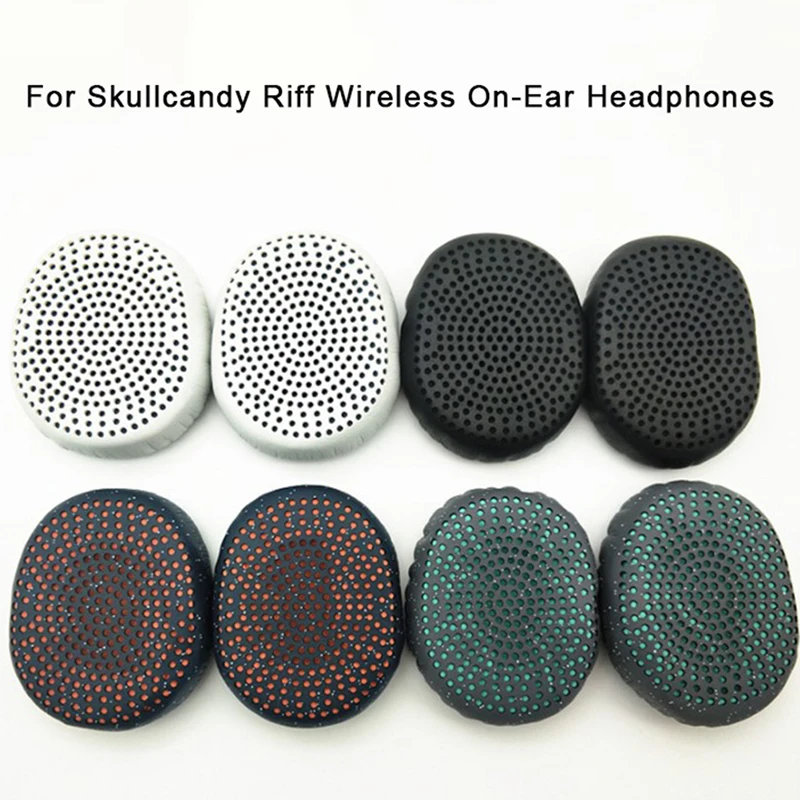 

New Ear Pads For Skullcandy Riff Wireless On-Ear Headphones Replacement Earpads Cushion Soft Protein Leather Sponge Foam Earmuff