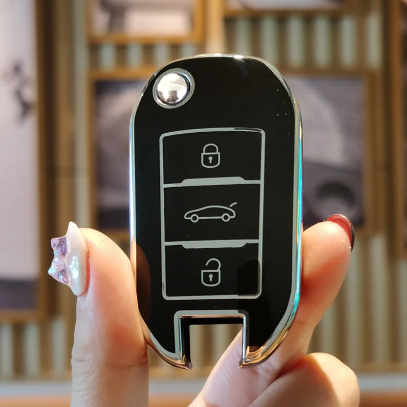 Чехол для автомобильного ключа из ТПУ для Peugeot 208 2022 2008 308 3008 308SW 408 508 для Citroen Berligo Ds5 C5 C4 C3