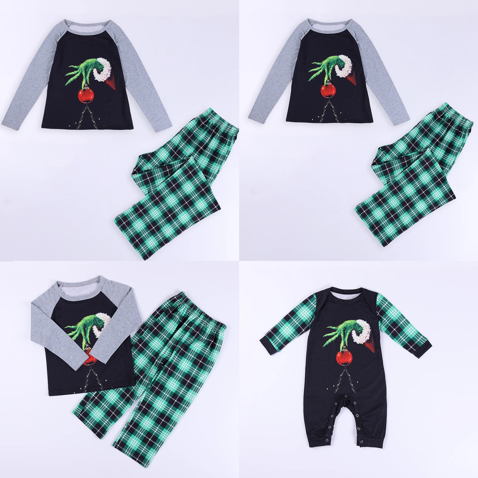 

Family Autumn Shirt Top Trousers Casual Printed 2 Pieces Pajamas Set Elastic Waist Christmas Style Sleepwear Outfit