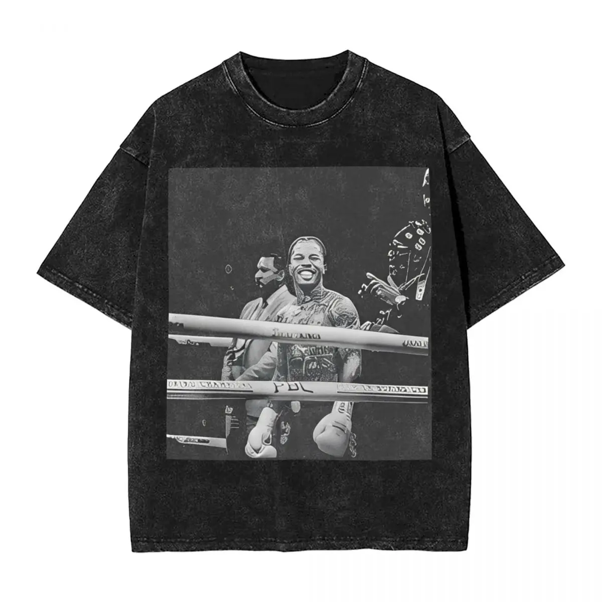 Винтажная промытая футболка Gervonta Davis простые футболки модная для мужчин летние Y2K