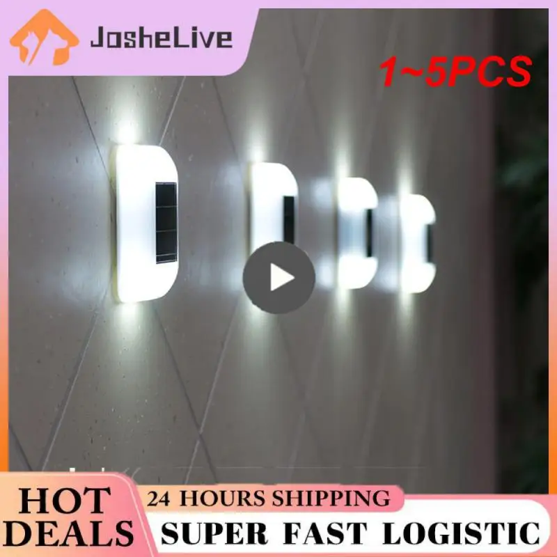 

1~5PCS For Garden Street Solar Wall Light Balcony Decor Led Light Solar Charging Porch Lights Decorative Lighting Solar Light