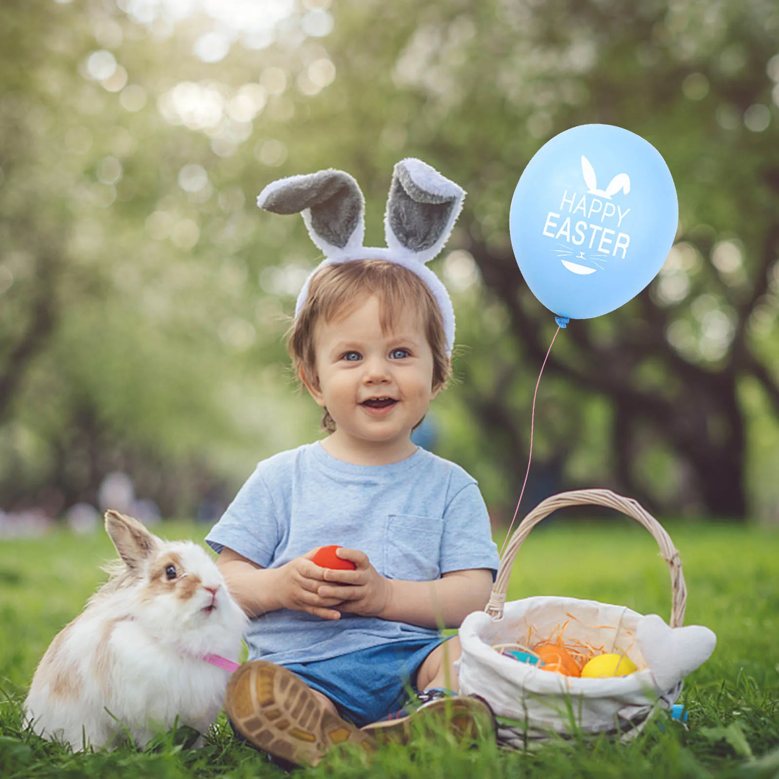 

100 шт., воздушные шары для счастливой Пасхи