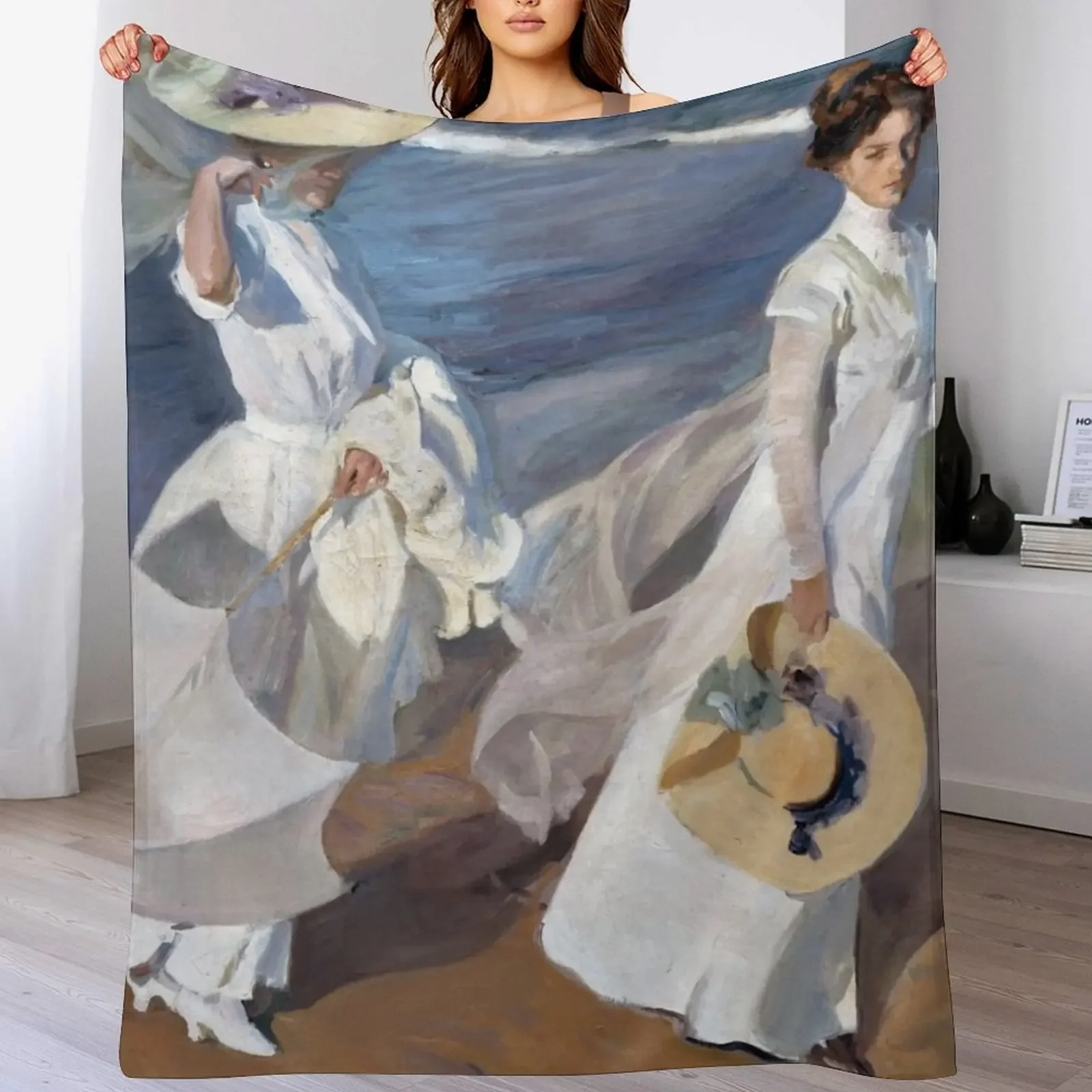 Прогулка по морю от Joaquín Sorolla (1909) Плед одеяла и тяжелые для сна