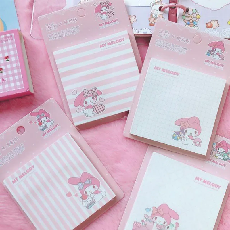 

Новинка милые Стикеры для заметок Sanrio Mymelody Стикеры для заметок 60 страниц удобное девичье сердце Девочка Рождественский подарок для детей
