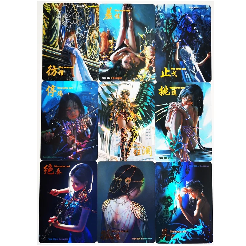 

9 шт./компл. ACG Beauty Wlop Girl Эстетическая ориентация № 1 сексуальные девушки бронзирующие Хобби Коллекционные Предметы Аниме игровая коллекция ...