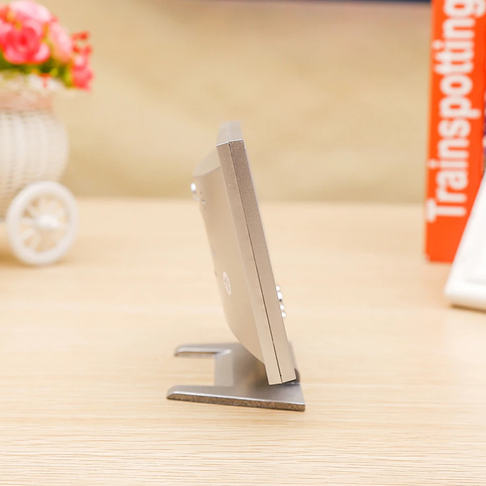 Цифровой будильник с ЖК-дисплеем складные часы календарем температурой кнопкой