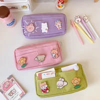 1 piece cute pencil case large capacity pen pencil bag multifunction school office student stationery supplies back to school